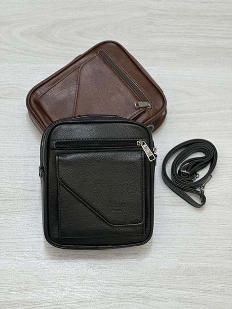 کیف دوشی چرم مردانه jeep