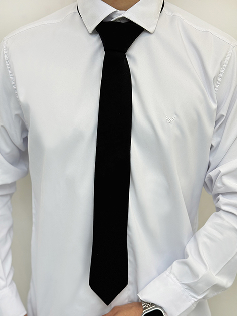 کراوات مشکی (به همراه دستمال)