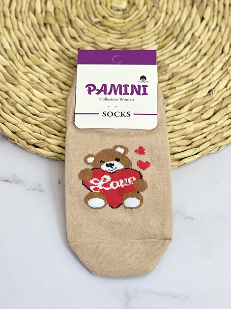 جوراب نخ پنبه( خرس لاو12)