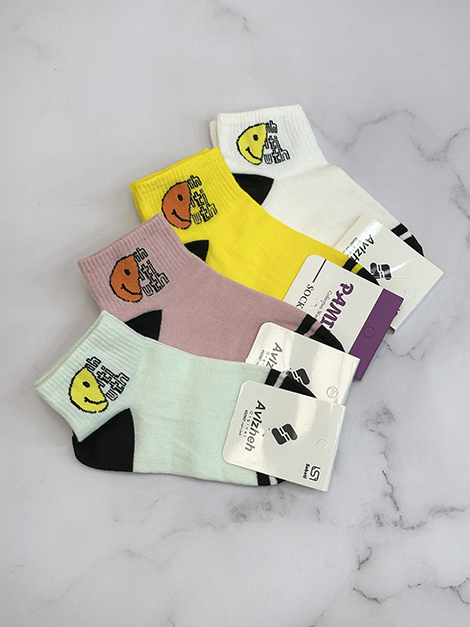 جوراب نیم ساق پنبه (استیکر)