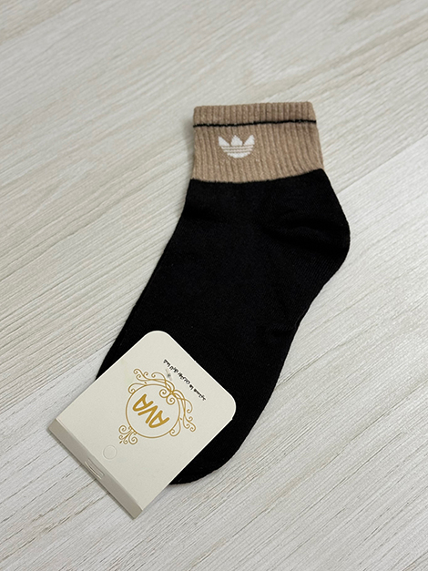 جوراب نیم ساق پنبه (آدید2 رنگ )